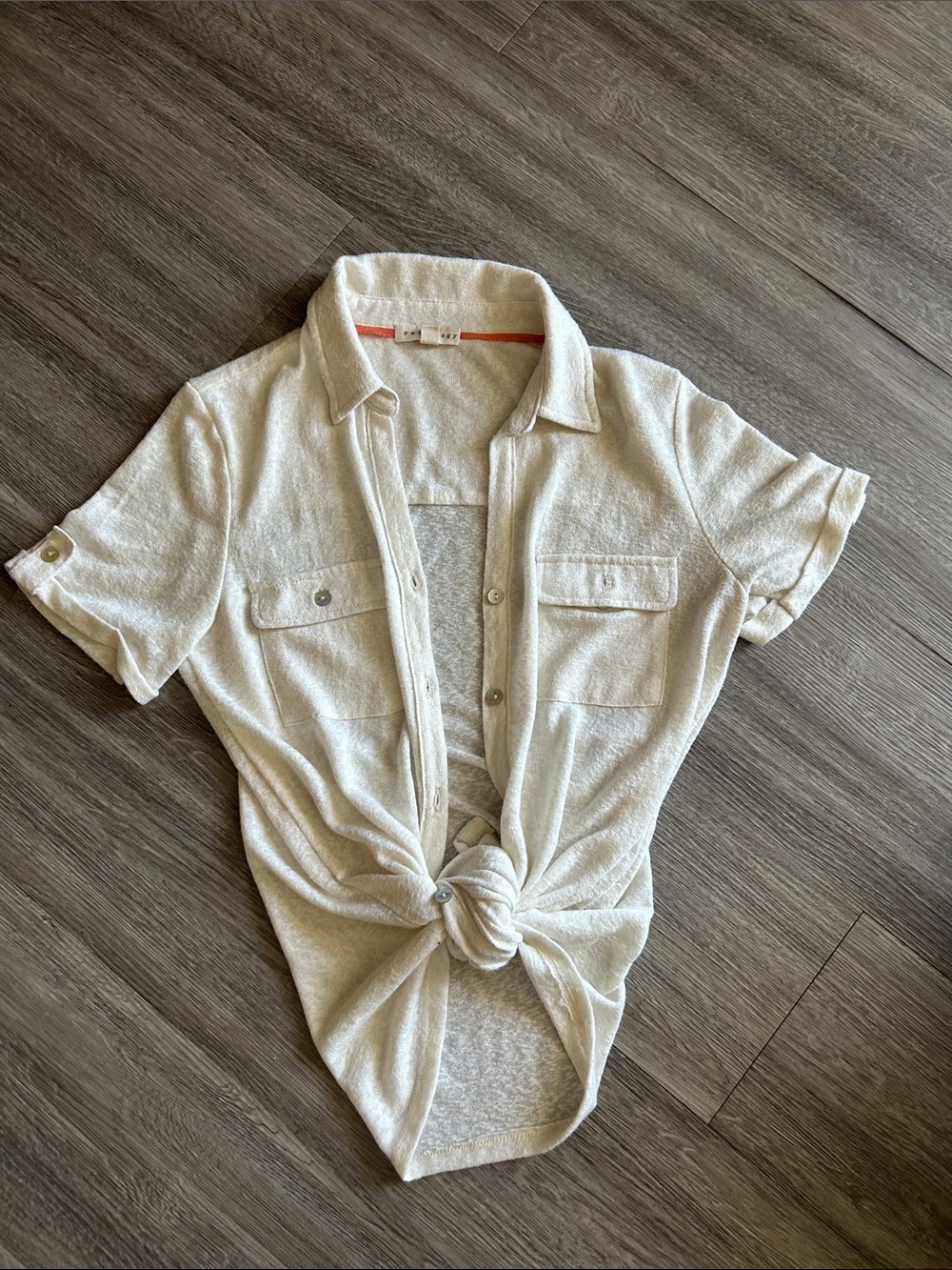 Women’s lightweight sheer button up sz S